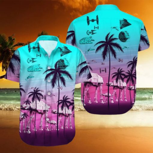 Star Wars Movie Lover Star Wars Light Blue Hawaiian Shirt