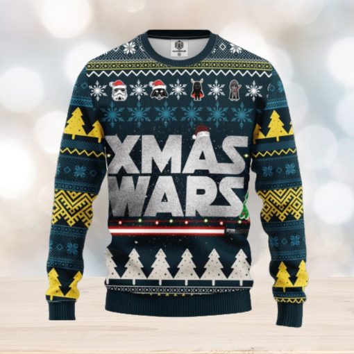 Star Wars Xmas Gifts Xmas Wars AOP Print Christmas Ugly Sweater For Men Women