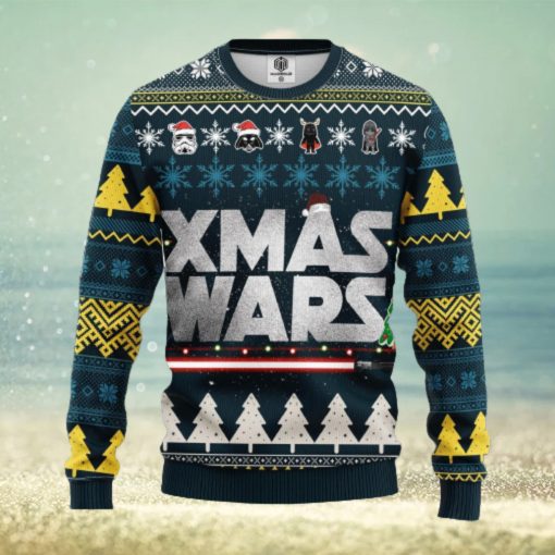 Star Wars Xmas Gifts Xmas Wars AOP Print Christmas Ugly Sweater For Men Women