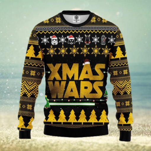 Star Wars Yellow Ugly Christmas Sweater For Men Women