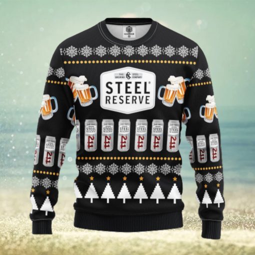 Steel Beer Ugly Christmas Sweater For Men Women