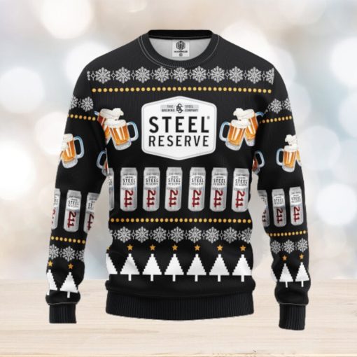 Steel Beer Ugly Christmas Sweater For Men Women