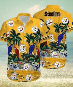 Steelers Hawaiian Shirt Nfl Pittsburgh Steelers Parrot Best Hawaiian Shirts