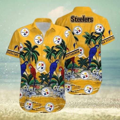 Steelers Hawaiian Shirt Nfl Pittsburgh Steelers Parrot Best Hawaiian Shirts