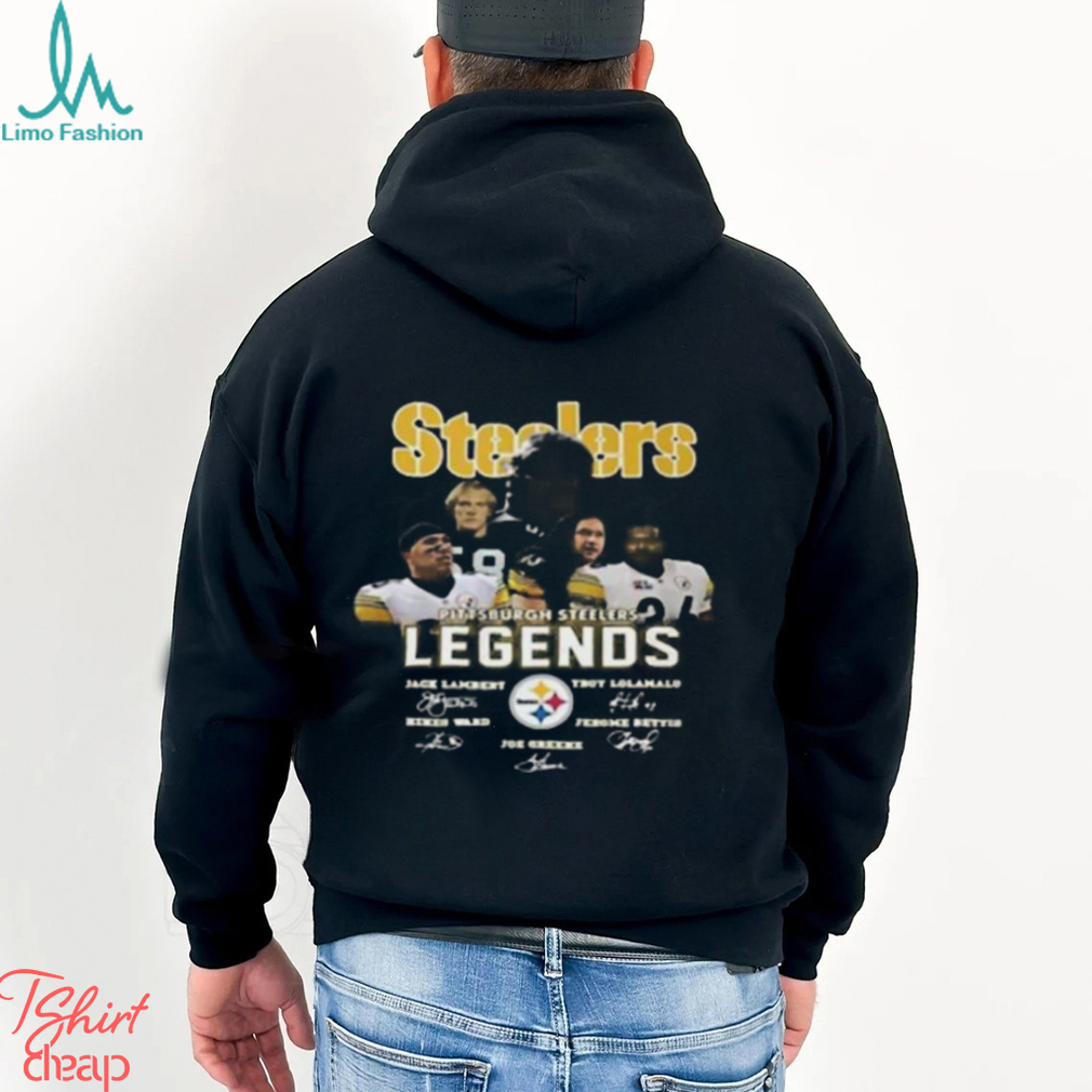 Original Pittsburgh Steelers Legends all time history signatures shirt -  Limotees