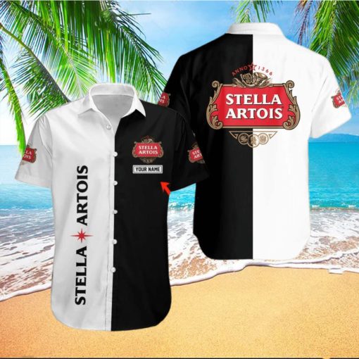 Stella Artois Multicolor Hawaii Shirt Custom Name Best Gift For Men And Women Fans hawaiian shirt