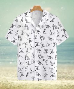 Stickfigures Playing Golf V2 Tropical Hawaiian Shirt For Men And Women