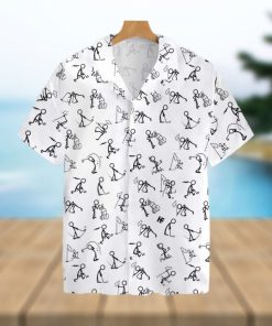 Stickfigures Playing Golf V2 Tropical Hawaiian Shirt For Men And Women