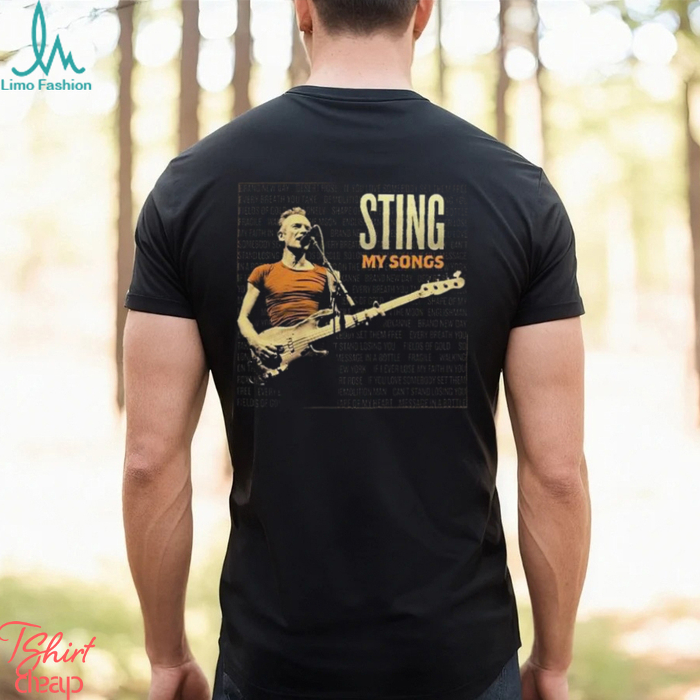 Sting My Songs 2023 Tour T Shirt World Concert Unisex Classic