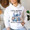 Stitch Life Begins After Coffee And Reading Shirt