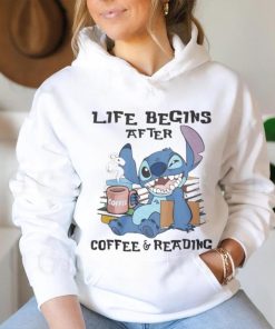 Stitch Life Begins After Coffee And Reading Shirt