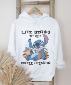 Stitch Life Begins After Coffee And Reading Shirt