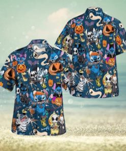 Stitch Pumpkin Halloween Hawaiian Shirt