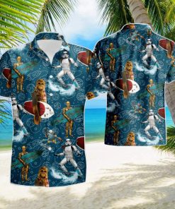 Stormtrooper Mandalorian Chewbacca C 3p0 Star Wars Summer Beach Hawaiian Shirt