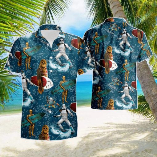 Stormtrooper Mandalorian Chewbacca C 3p0 Star Wars Summer Beach Hawaiian Shirt