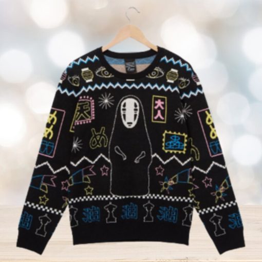 Studio Ghibli Spirited Away No Face Holiday Sweater   BoxLunch Exclusive