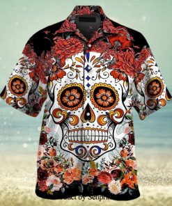 Sugar Skull Street Style Hawaiian Shirt