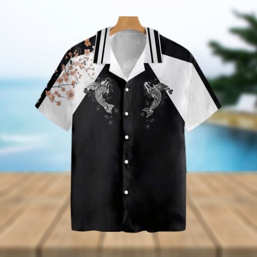 Sukajan Style Koi Fish Tropical Hawaiian Shirt For Men And Women