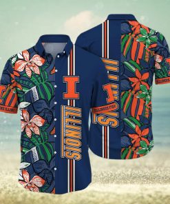 Summer Aloha NCAA Illinois Fighting Illini Hawaiian Shirt Gift For Mom