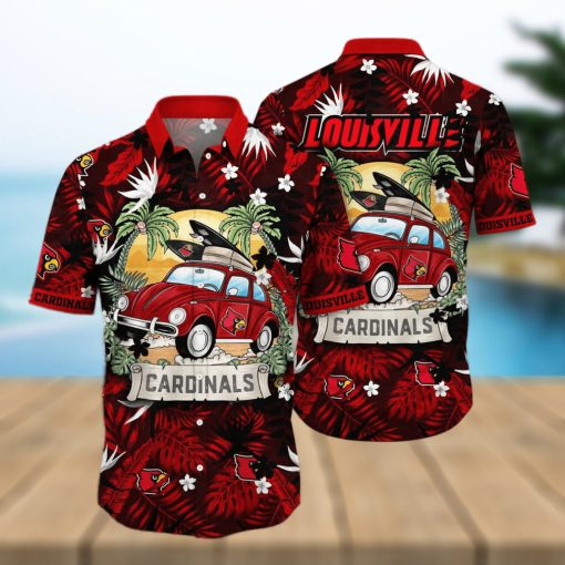 Summer Aloha NCAA Louisville Cardinals Hawaiian Shirt For Summer Lovers