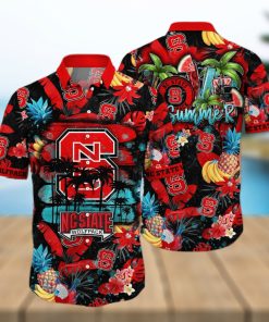 Summer Aloha NCAA NC State Wolfpack Hawaiian Shirt Tropical Fruit Pattern