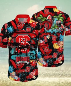 Summer Aloha NCAA NC State Wolfpack Hawaiian Shirt Tropical Fruit Pattern