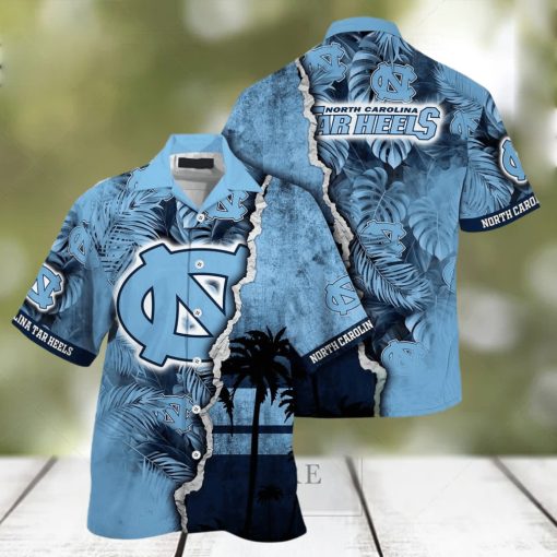 Summer Aloha NCAA North Carolina Tar Heels Hawaiian Shirt Custom Name Summer Gift For Friend transform