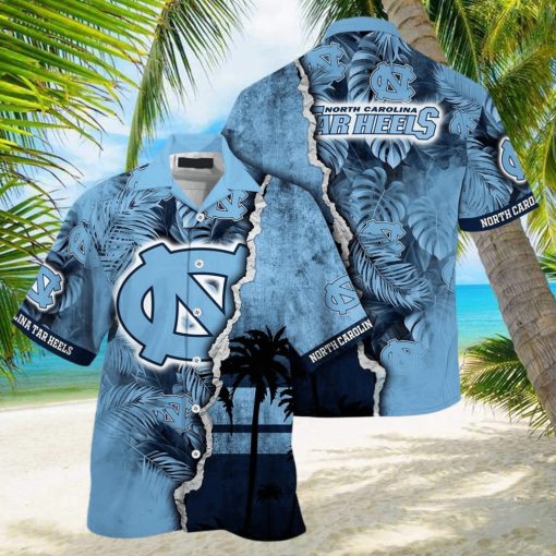 Summer Aloha NCAA North Carolina Tar Heels Hawaiian Shirt Custom Name Summer Gift For Friend transform