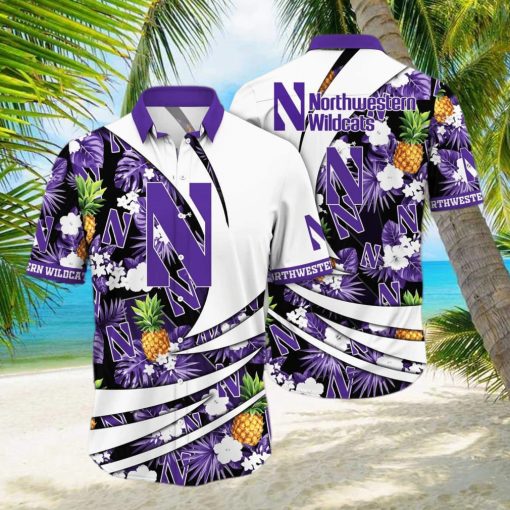 Summer Aloha NCAA Northwestern Wildcats Hawaiian Shirt Beach Vacation Gift