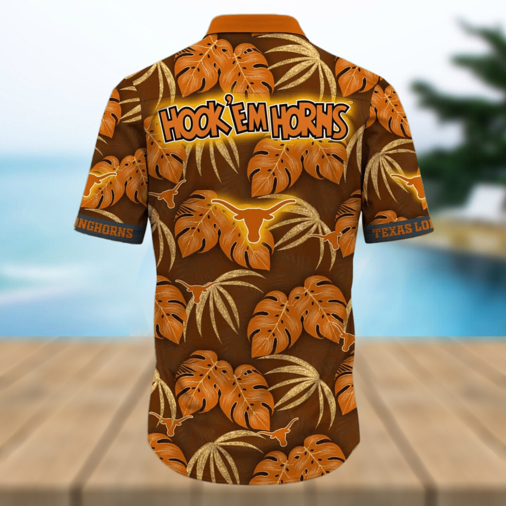 Texas Longhorns NCAA Hawaiian Shirt Custom Festivals Aloha Shirt - Trendy  Aloha