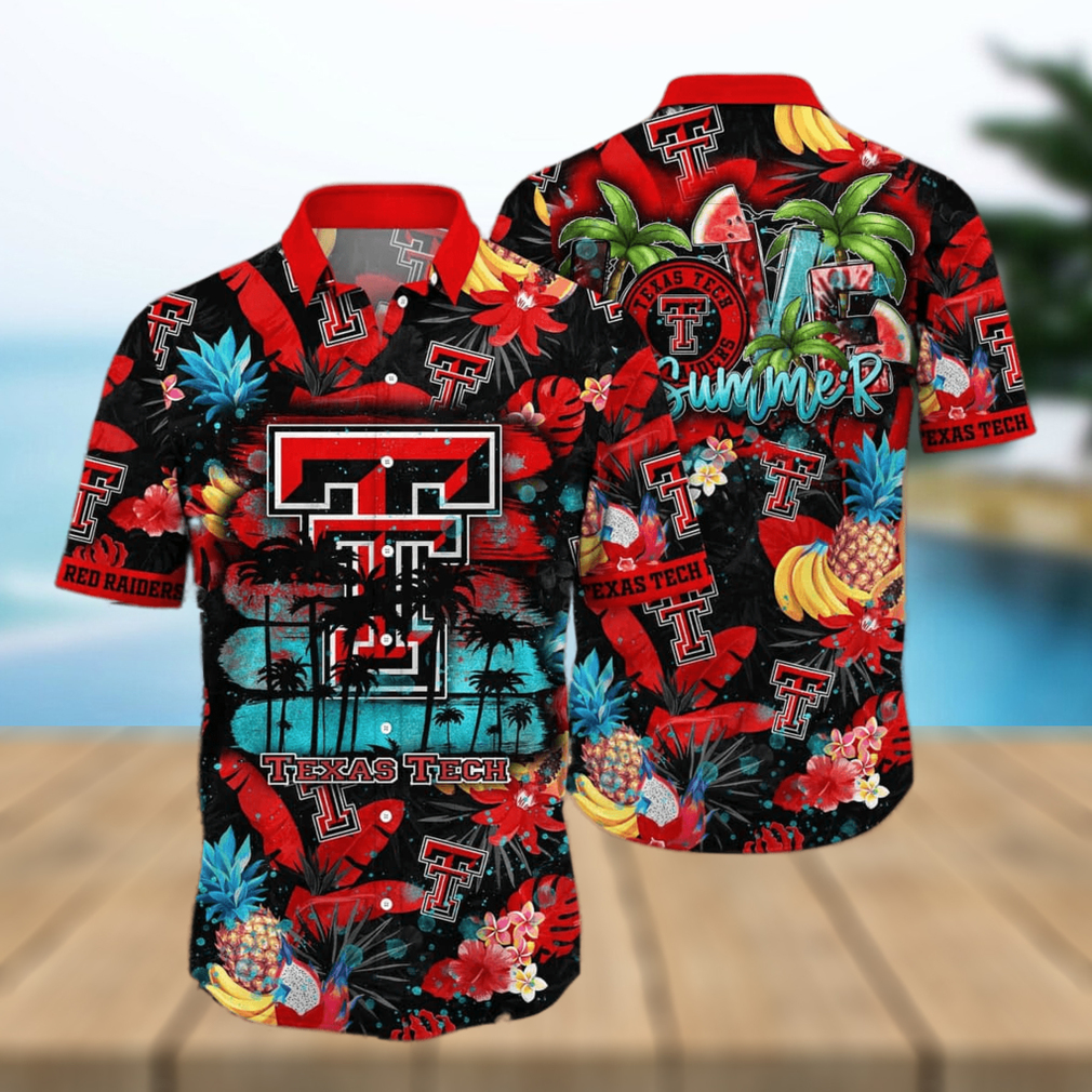 NCAA Texas Tech Red Raiders Hawaiian Shirt Tropical Nature Gift