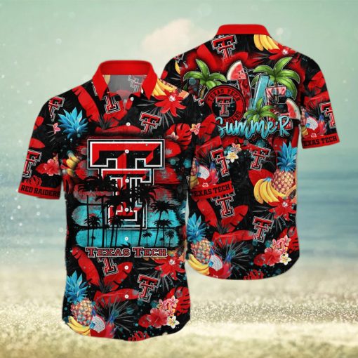 Summer Aloha NCAA Texas Tech Red Raiders Hawaiian Shirt Practical Beach Gift