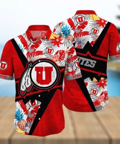 Summer Aloha NCAA Utah Utes Hawaiian Shirt Gift For Beach Trip