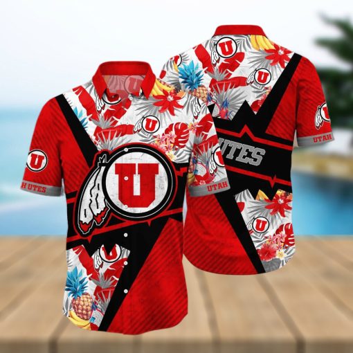 Summer Aloha NCAA Utah Utes Hawaiian Shirt Gift For Beach Trip