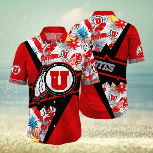 Summer Aloha NCAA Utah Utes Hawaiian Shirt Gift For Beach Trip