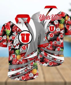 Summer Aloha NCAA Utah Utes Hawaiian Shirt Pineapple Pattern Beach Gift For Friend