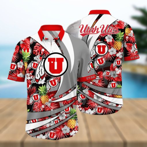 Summer Aloha NCAA Utah Utes Hawaiian Shirt Pineapple Pattern Beach Gift For Friend