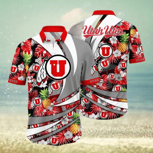 Summer Aloha NCAA Utah Utes Hawaiian Shirt Pineapple Pattern Beach Gift For Friend