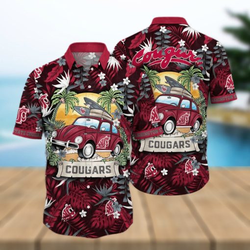 Summer Aloha NCAA Washington State Cougars Hawaiian Shirt Gift For Beach Trip