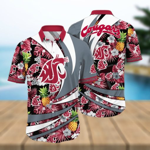 Summer Aloha NCAA Washington State Cougars Hawaiian Shirt Pineapple Pattern