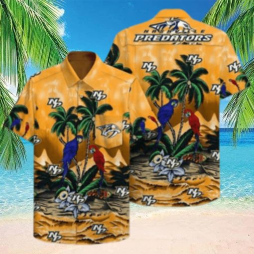 Summer Aloha NHL Nashville Predators Hawaiian Shirt Practical Beach Gift