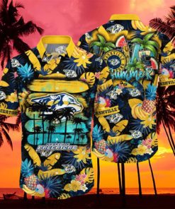 Summer Aloha NHL Nashville Predators Hawaiian Shirt