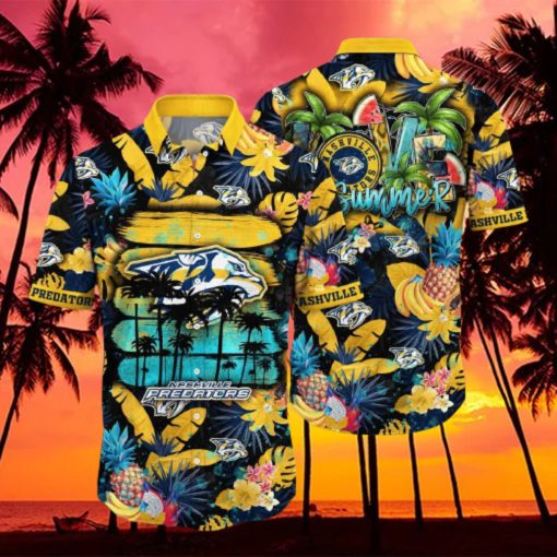 Summer Aloha NHL Nashville Predators Hawaiian Shirt