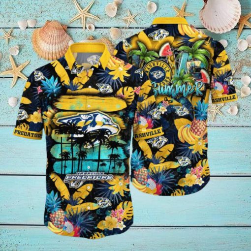 Summer Aloha NHL Nashville Predators Hawaiian Shirt