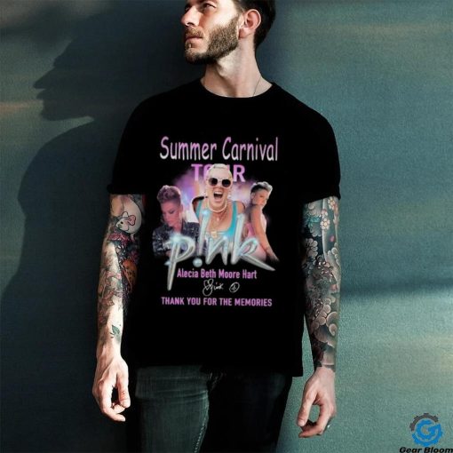 Summer Carnival Tour Alecia Beth Moore Hart Thank You For The Memories Signature T Shirt