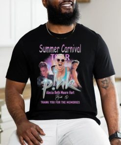 Summer Carnival Tour Alecia Beth Moore Hart Thank You For The Memories Signature T Shirt