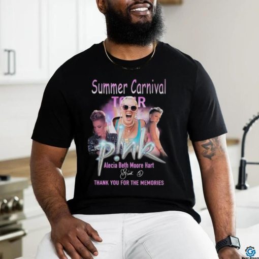 Summer Carnival Tour Alecia Beth Moore Hart Thank You For The Memories Signature T Shirt