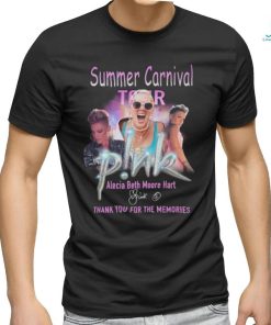 Summer Carnival Tour Alecia Beth Moore Hart Thank You For The Memories Signature T Shirt