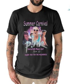 Summer Carnival Tour Alecia Beth Moore Hart Thank You For The Memories Signature T Shirt