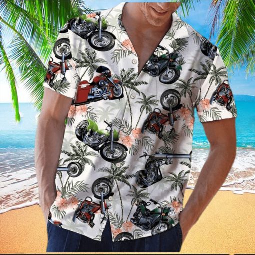 Summer Motorcycles Coconut Unisex Hawaiian Shirts